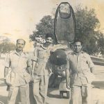 Flt Lt Raj Kumar Mehta(extreme left) with his comrades