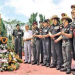 Tributes being paid to Capt Sandeep Shankla at his memorial service organized at Sector 2 of Panchkula