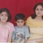 Major Vikrant Sastry's wife Seema, daughter Aishwarya and son Vishwas