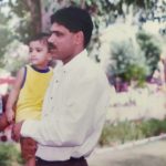 Maj Ghori with his daughter