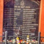 Memory of Martyrs' from 18 Engr Regt who laid their lives during the construction of Kharo Bridge