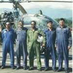 Maj Sunil Gnapathy with his comrades