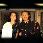 Captain Vijayant Thapar VrC with his mother
