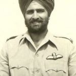 Sqn Ldr Jasbeer Singh in his early years in IAF