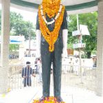 Statue in his honour in Gazipur district of UP