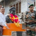 Bust of Col KL Gupta in his honour