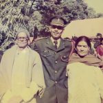 Lt Kuldeep Singh with his parents