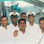 Cdr Nishant with his comrades