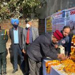 His father paying tribute to 2nd Lt Gurdeep Singh Salaria