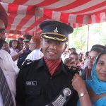 Lt Navdeep Singh with his parents on his passing out day