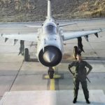 Flt Lt Advitiya Bal with his aircraft