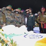 Last Respect from officers to Gurmail Singh
