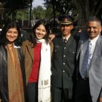 Major Akshay Girish Kumar with his Family