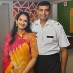 Lt Col Rishubh Sharma with his wife Smt Radha Sharma