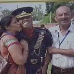 Capt Ayush Yadav with his parents