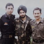 Maj Ajay Kumar with his comrades