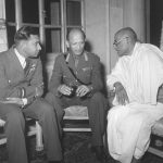 Shri C Rajagopalechari , Governor-General of India, with Gen K.M. Cariappa ,and Air Vice Marshal Mukharji in Nov 1947