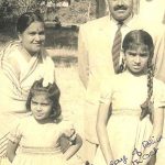 Lt Col B Avasthy with his wife Smt Sushila and daughters Neeharika Avasthy and Aradhana Bela Avasthy