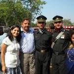 Lieutenant Sushil Khajuria KC with his family