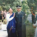 Major Kapil Vinayak with his mother