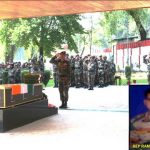 Army personnel paying tributes to Sep Ramesh Chand Yadav