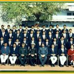 Major Rushikesh Vallabh Bhai Ramani with his Sainik School mates