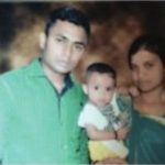 Sepoy Sunil Patel with his wife Pratimaben and daughter Aarohi