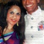 Wing Commander Darryl Castelino with his wife