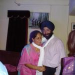 Colonel Sarna with his wife Jasleen